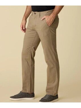 Flag & Anthem Tan Stretch Chino Pants Nashville Straight Actual 30x30 READ 28x30